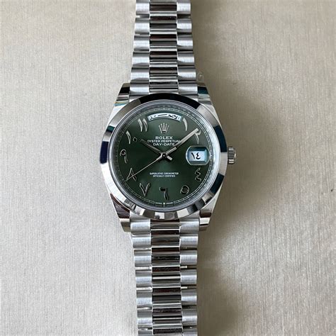 rolex day date steel green dial|rolex day date 36 price.